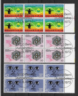 Schweiz 1973 Jahresereignisse Mi.Nr. 1000/002 Kpl. 6er Blocksatz Gestempelt - Usados