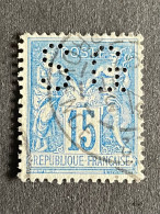 FRANCE S N° 101 Sage SG 102 Perforé Perforés Perfins Perfin Superbe ! - Other & Unclassified