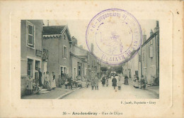 Cpa ARC LES GRAY 70 Rue De Dijon  - Animée - Other & Unclassified