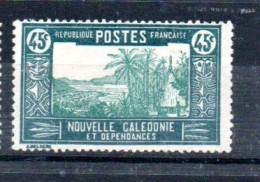 NOUVELLE CALEDONIE - NEW CALEDONIA - 45 Cents - 1928 - CASE DE CHEF INDIGENE - - Unused Stamps