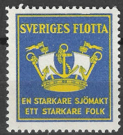 Sweden  Sveriges Flotta Fleet Bateau Ship Boat Vessel Sailboat Navire Maritime VIGNETTE Reklamemarke    MNH** - Erinnophilie