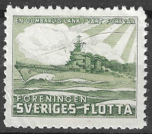 Vignettes - Sweden  Sveriges Flotta NAVYSHIP IN OUR DEFENSE VIGNETTE Reklamemarke  MNH**  - Erinnofilie