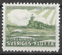 Vignettes - Sweden  Sveriges Flotta NAVYSHIP IN OUR DEFENSE VIGNETTE Reklamemarke  MNH**  - Erinnophilie