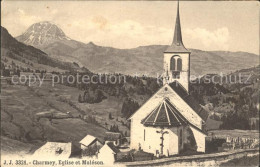 11773866 Charmey Eglise Et Moleson Charmey (Gruyere) - Autres & Non Classés