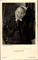 CPA Schauspieler Ludwig Schmitz, Portrait, Lachend, Autogramm - Actores