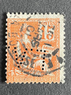 FRANCE L N°117 Mouchon L.A. 10 Indice 5 Perforé Perforés Perfins Perfin !! - Otros & Sin Clasificación