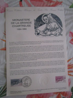 Document Officiel Monastere De La Grande Chartreuse 7/7/84 - Documents Of Postal Services
