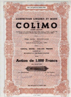COLIMO - Confection, Lingerie Et Mode - Tessili