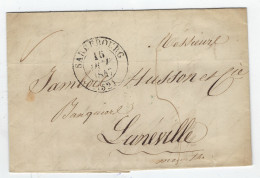 Lettre De SARREBOURG Pour LUNEVILLE - 1847 - Autres & Non Classés