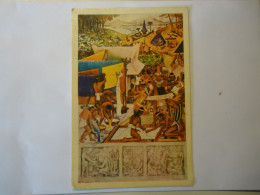 MEXICO   POSTCARDS  PALACIO  PAINTINGS THE TARASCAN CIVILIZATION - Mexico