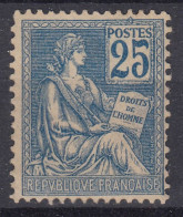 TIMBRE FRANCE MOUCHON N° 118 NEUF * GOMME AVEC TRACE DE CHARNIERE - COTE 160 € - 1900-02 Mouchon