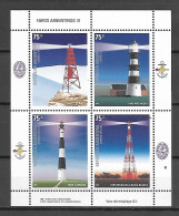 Argentina 2006 Lighthouses III MS MNH - Unused Stamps