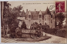 CPSM Circulée 1932 , St-Ouen-en-Belin (Sarthe) - Château De La Poissonnière  (57) - Other & Unclassified