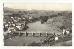 64/ CPSM - Behobie - Frontière Franco Espagnole - Pont International Et L'Ile Des Faisans - Béhobie