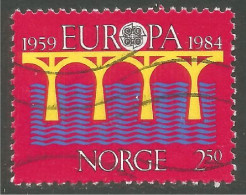 EU84-91c EUROPA CEPT 1984 Norge Pont Bridge Brücke Puente Brug Ponte - Used Stamps