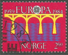 EU84-91a EUROPA CEPT 1984 Norvège Pont Bridge Brücke Puente Brug Ponte - 1984