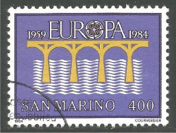 EU84-89b EUROPA CEPT 1984 Saint Marin Pont Bridge Brücke Puente Brug Ponte - Ponts
