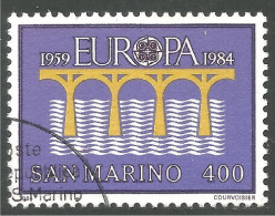 EU84-89a EUROPA CEPT 1984 San Marino Pont Bridge Brücke Puente Brug Ponte - 1984