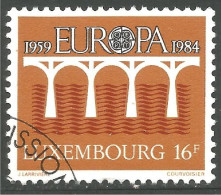 EU84-84b EUROPA CEPT 1984 Luxembourg Pont Bridge Brücke Puente Brug Ponte - Bruggen