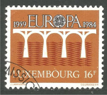 EU84-84a EUROPA CEPT 1984 Luxembourg Pont Bridge Brücke Puente Brug Ponte - 1984