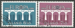 EU84-72a EUROPA CEPT 1984 Iceland Pont Bridge Brücke Puente Brug Ponte - 1984