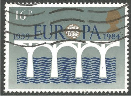 EU84-68d EUROPA CEPT 1984 Great Britain Pont Bridge Brücke Puente Brug Ponte - Used Stamps