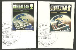 EU84-69b EUROPA CEPT 1984 Gibraltar Pont Bridge Brücke Puente Brug Ponte FD PJ - 1984