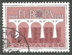 EU84-63d EUROPA CEPT 1984 Faroe Pont Bridge Brücke Puente Brug Ponte - 1984