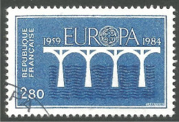 EU84-65d EUROPA CEPT 1984 France Pont Bridge Brücke Puente Brug Ponte - Oblitérés