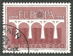 EU84-63b EUROPA CEPT 1984 Faroe Pont Bridge Brücke Puente Brug Ponte - Ponti