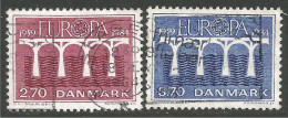 EU84-60b EUROPA CEPT 1984 Denmark Pont Bridge Brücke Puente Brug Ponte - Used Stamps