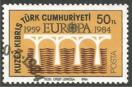 EU84-59c EUROPA CEPT 1984 Chypre Cyprus Pont Bridge Brücke Puente Brug Ponte - Usati