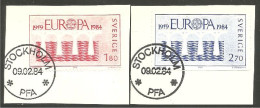 EU84-53b EUROPA CEPT 1984 Suède Pont Bridge Brücke Puente Brug Ponte FD PJ - 1984