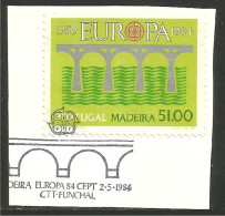 EU84-52a EUROPA CEPT 1984 Madeira Pont Bridge Brücke Puente Brug Ponte FD PJ - 1984