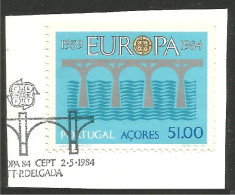 EU84-51 EUROPA CEPT 1984 Acores Pont Bridge Brücke Puente Brug Ponte FD PJ - 1984