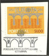 EU84-50b EUROPA CEPT 1984 Portugal Pont Bridge Brücke Puente Brug Ponte FD PJ - Brücken