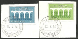 EU84-48a EUROPA CEPT 1984 Pays-Bas Pont Bridge Brücke Puente Brug Ponte FD PJ - 1984