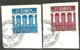 EU84-42 EUROPA CEPT 1984 Liechtenstein Pont Bridge Brücke Puente Brug Ponte FD PJ - 1984