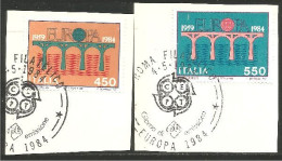 EU84-40a EUROPA CEPT 1984 Italy Pont Bridge Brücke Puente Brug Ponte FD PJ - 1984