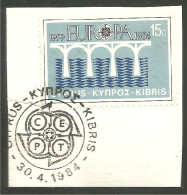 EU84-32 EUROPA CEPT 1984 Chypre Cyprus Pont Bridge Brücke Puente Brug Ponte FD PJ - 1984