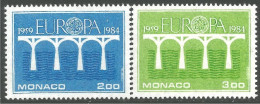 EU84-17b EUROPA CEPT 1984 Monaco Pont Bridge Brücke Puente Brug Ponte MNH ** Neuf SC - Ponts