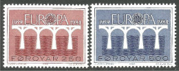 EU84-6b EUROPA CEPT 1984 Féroé Pont Bridge Brücke Puente Brug Ponte MNH ** Neuf SC - Faroe Islands