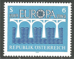 EU84-5b EUROPA CEPT 1984 Austria Pont Bridge Brücke Puente Brug Ponte MNH ** Neuf SC - Bruggen