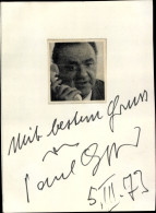 Autogrammkarte Schauspieler Paul Esser, Portrait, Autogramm - Schauspieler
