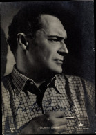 CPA Schauspieler Gustav Diessl, Portrait, Zigarette, Autogramm - Schauspieler