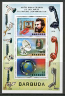 Barbuda 1976 100y Of The First Telefone Conversation MS MNH - Antigua Y Barbuda (1981-...)