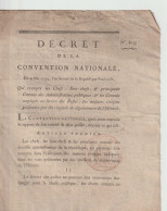 DECRET DE LA CONVENTION NATIONALE : Exemption Poste Du Département De L'Hérault - Décrets & Lois