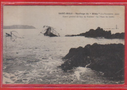 Carte Postale 35. Saint-Malo  Naufrage Du Hilda  19 Novembre 1905   Très Beau Plan - Saint Malo