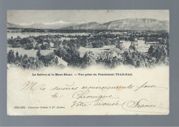 CPA - Suisse - La Salève Et Le Mont-Blanc - Vue Prise Du Pensionnat Thudichum - Circulée En 1903 - Autres & Non Classés