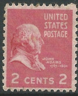 USA - 1938 - Timbre Neuf* No Postmark With Gum (MH) - 2 Cents - Neuf - John Adams (1735 - 1826) - Nuovi